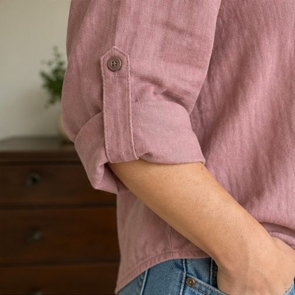 Rust Peplum Top - Picture 5 of 6